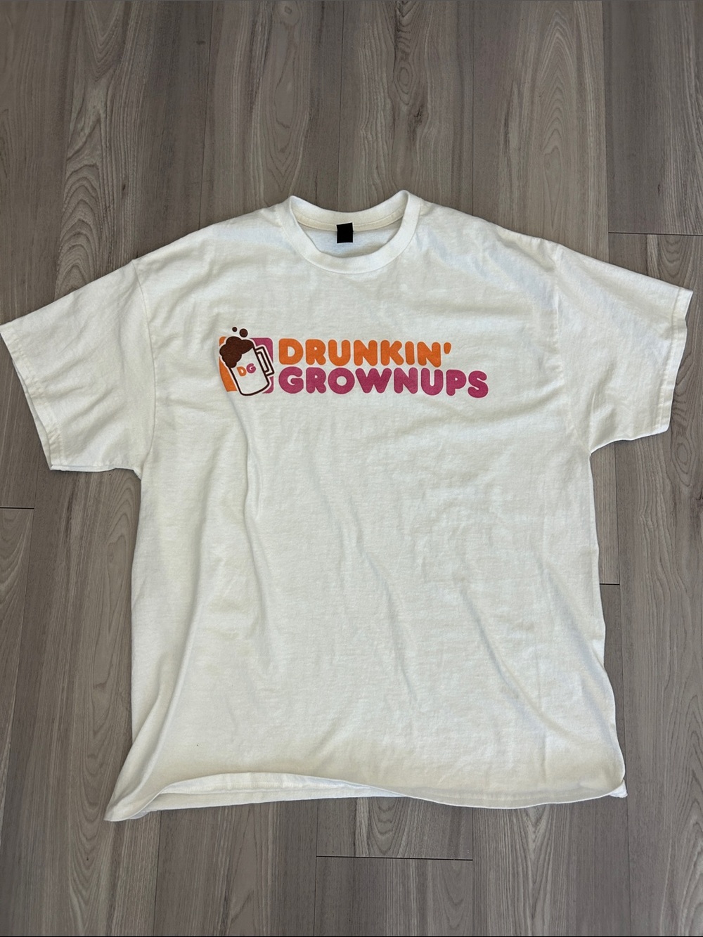 Kids White 'Drunkin' Grownups' Graphic Tee